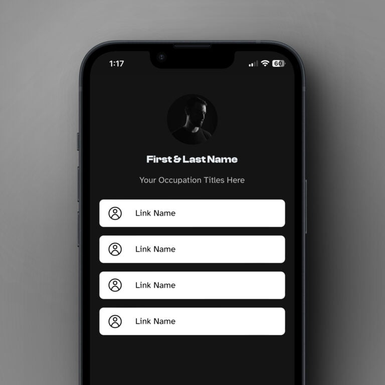 link in bio template